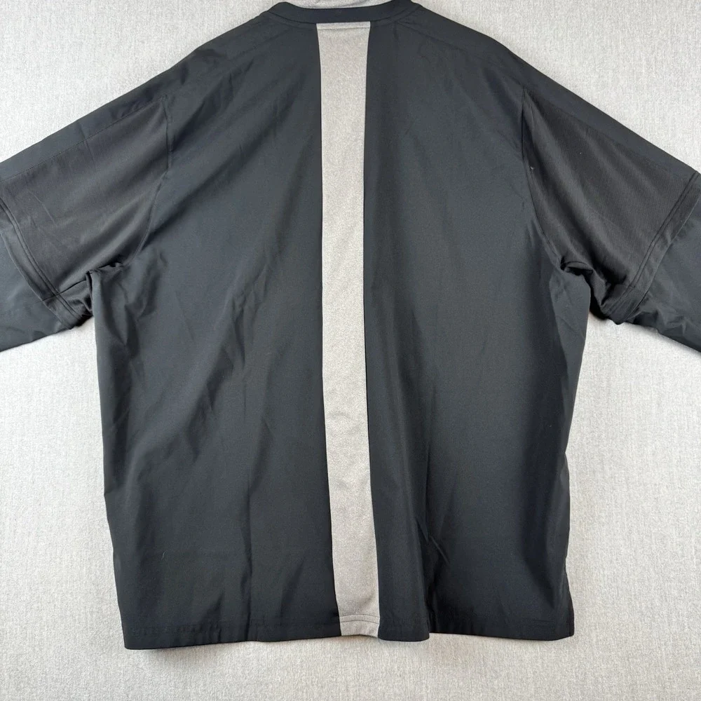 Adidas Baseball Ravens Pullover Jacket‎ 2XL Removable Sleeves Black Embroidered